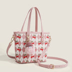 Tote bag design cherry shoulder with crossbody strap