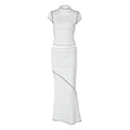 Women's Characteristic Reverse Car Side Wrapped Chest skirt set