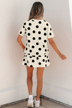Aurelia Dot Short Sleeve Top Set