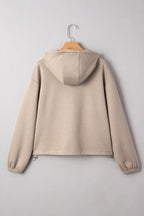 Brielle Bow Embroidered Zip Up Hoodie