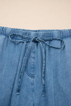 Taytum Wide Leg Chambray Pants