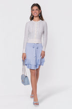 Jessie Cardigan (White/Blue)