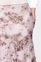 Natalia Skirt (Brown Flower)