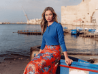 Rachel Skirt (Red/Blue)