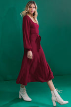 KEEP LOOKING UP SWEATER MIDI DRESS