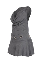 Urban Edge Hooded Open Back Mini Dress Built In Shorts